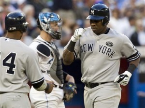 Marcus Thames; John Buck;Robinson Cano