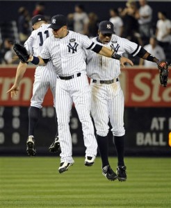 Brett Gardner, Nick Swisher, Curtis Granderson