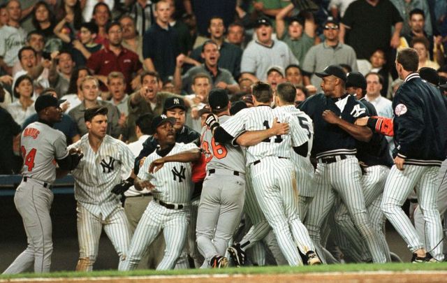 Former New York Yankees' Tino Martinez is seen during Yankees Old