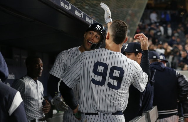 The Didi and Gleyber victory dance