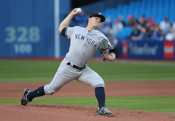 New York Mets starting pitcher Jacob deGrom strikes out Yankees Austin  Romine