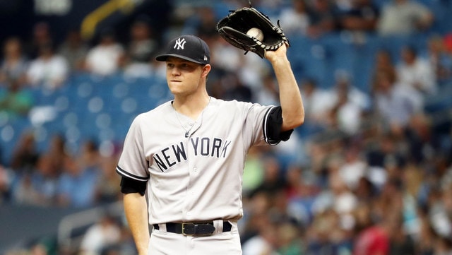 First look at Sonny Gray in Yankee pinstripes