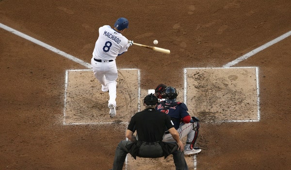 Manny Machado Hitting Mechanics Slow Motion Home Run Baseball